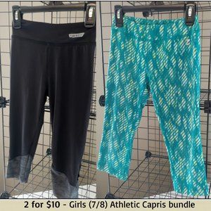 2 for $10 - Girls (7/8) athletic capris bundle!